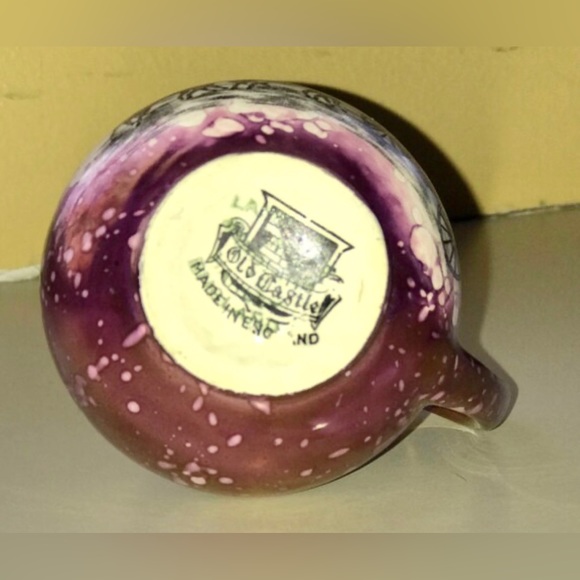 Vintage Antique Miniature OLD CASTLE Made in England Cream Pitcher Transferware - Picture 4 of 10